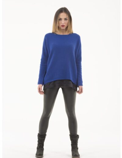 Rappresentante abbigliamento Riccardo Calmonte - Maglificio Bartolini - Maglione blu donna