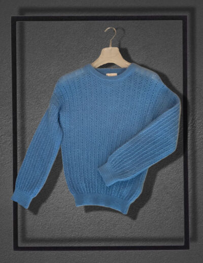 maglia donna azzurra Noos Rappresentanze abbigliamento Riccardo Calmonte